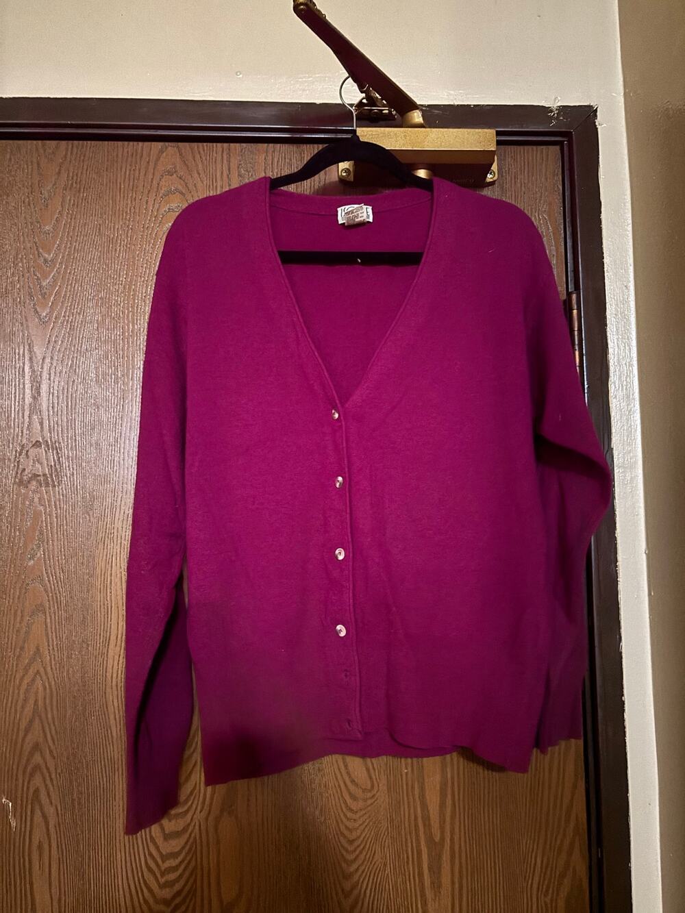 Bundle Vintage Pink/Purple Italian Wool/ Talbots Preppy Classy Cardigan Sweaters